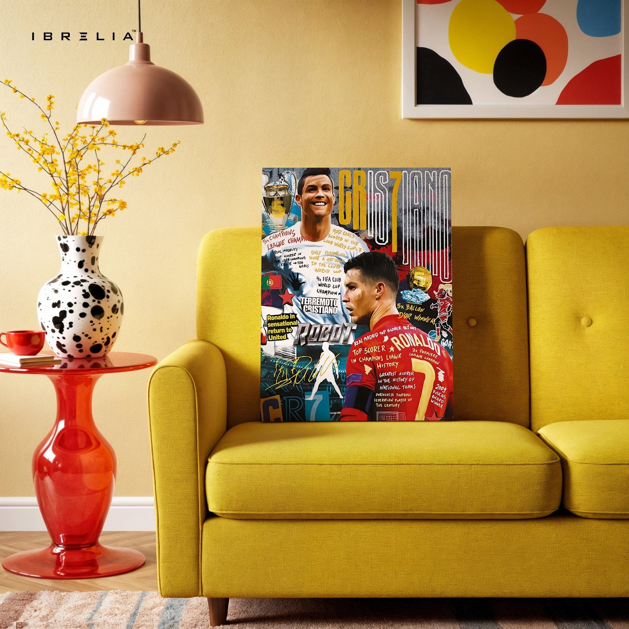 Cristiano Ronaldo “GOAT Legacy” 4K Wall Art in Pakistan | IBRELIA™ - IBRELIA
