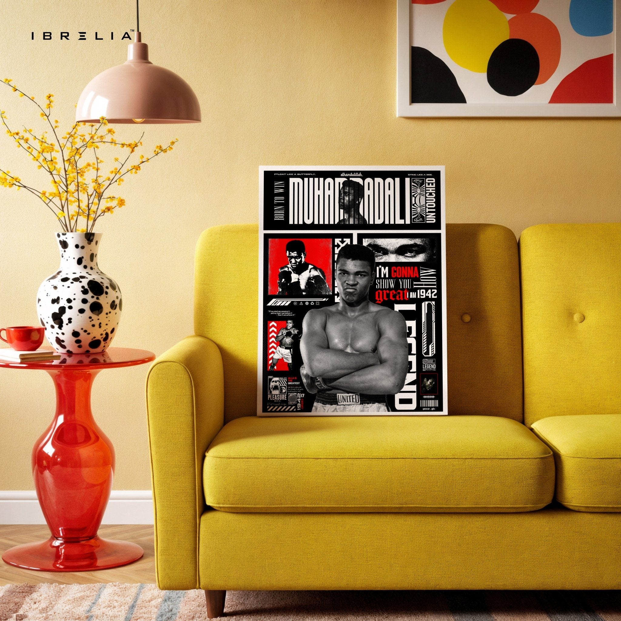 Muhammad Ali Wall Frame | 4K Ultra Wrap Frame Wall Art in Pakistan | IBRELIA™ - IBRELIA