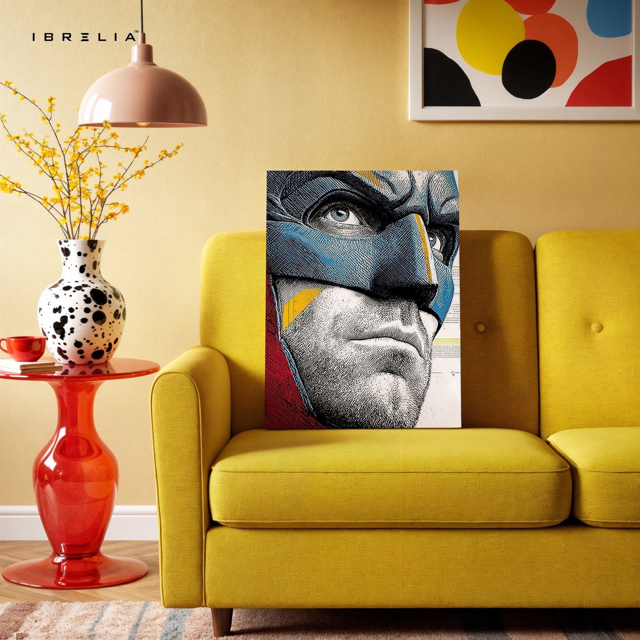 Captain Hero Close - Up Wall Frame | 4K Ultra Wrap Frame Wall Art in Pakistan | IBRELIA™ - IBRELIA