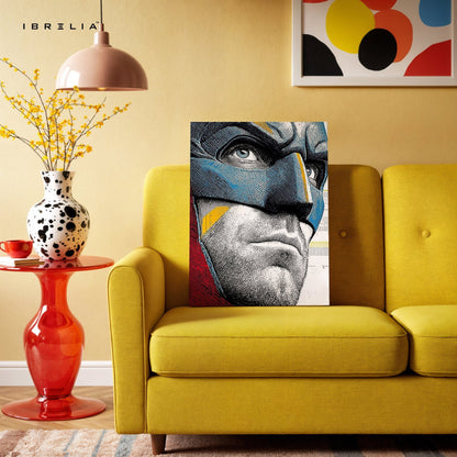 Captain Hero Close - Up Wall Frame | 4K Ultra Wrap Frame Wall Art in Pakistan | IBRELIA™ - IBRELIA