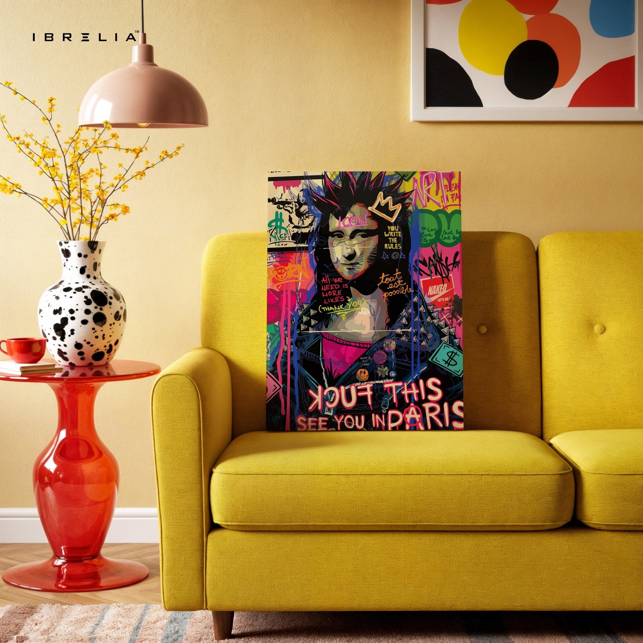 Graffiti Mona Lisa – 4K Ultra Wrap Frame Wall Art in Pakistan | IBRELIA™ - IBRELIA