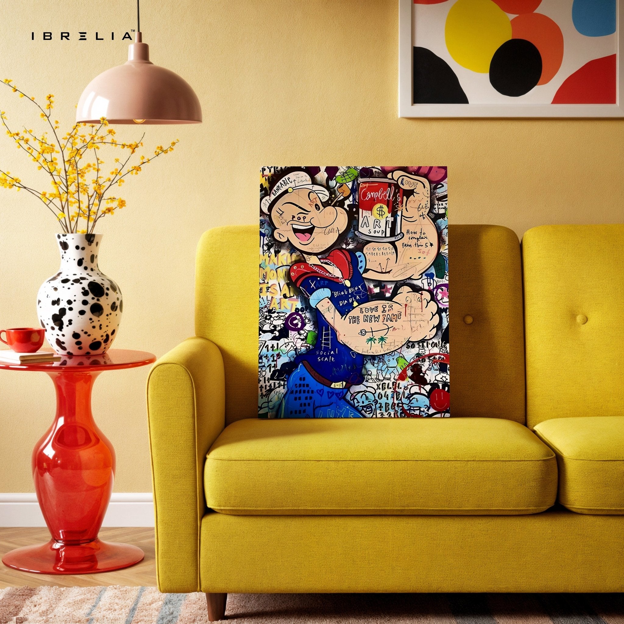 Popeye “Art Soup” Graffiti 4K Wall Art in Pakistan | IBRELIA™ - IBRELIA