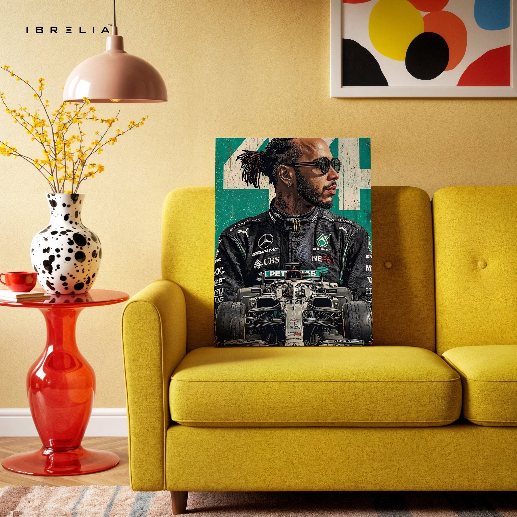 Formula 1 Racing Wall Frame | Lewis Hamilton Edition | 4K Ultra Wrap Frame Wall Art in Pakistan | IBRELIA™ - IBRELIA