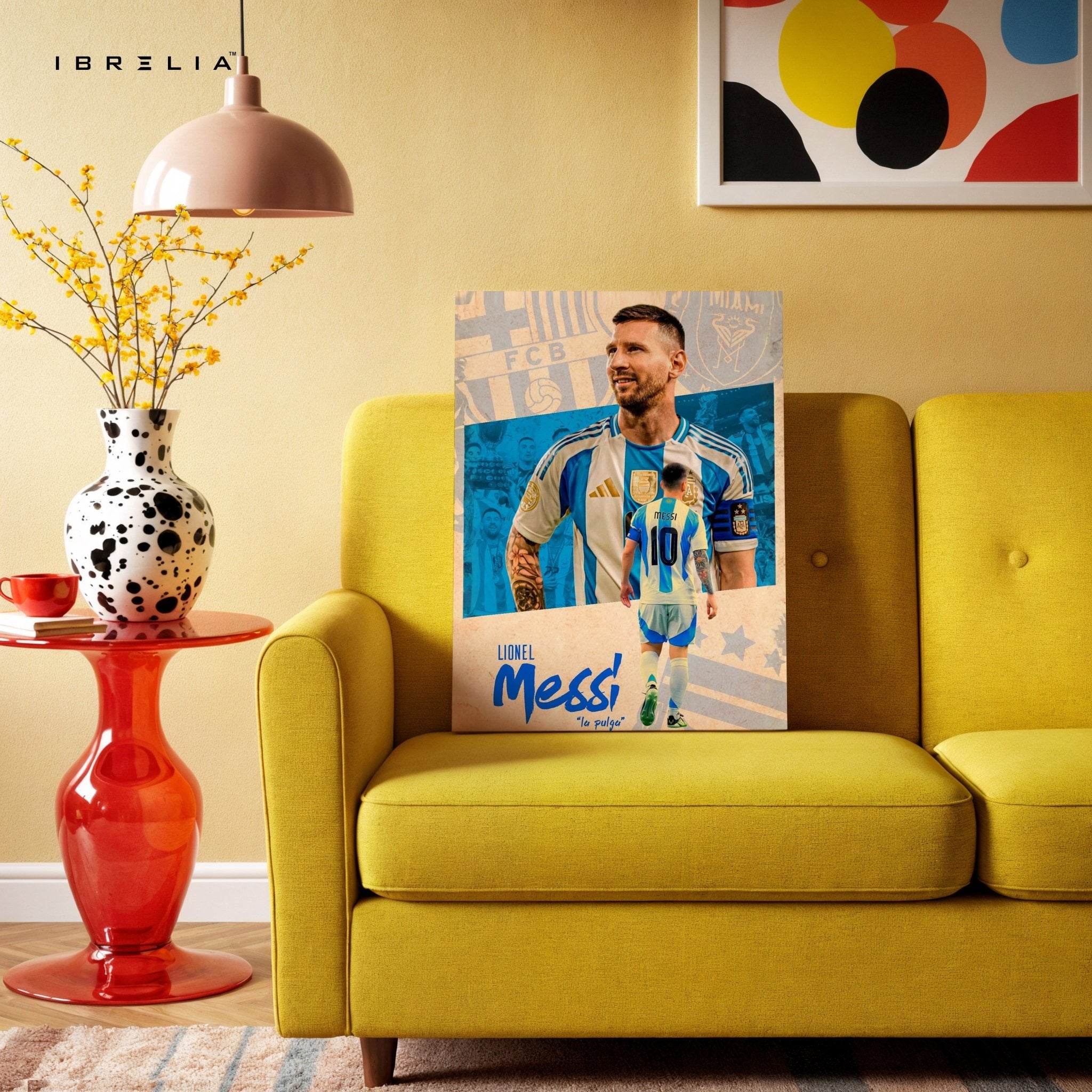 Lionel Messi “La Pulga” Wall Frame | 4K Ultra Wrap Frame Wall Art in Pakistan | IBRELIA™ - IBRELIA