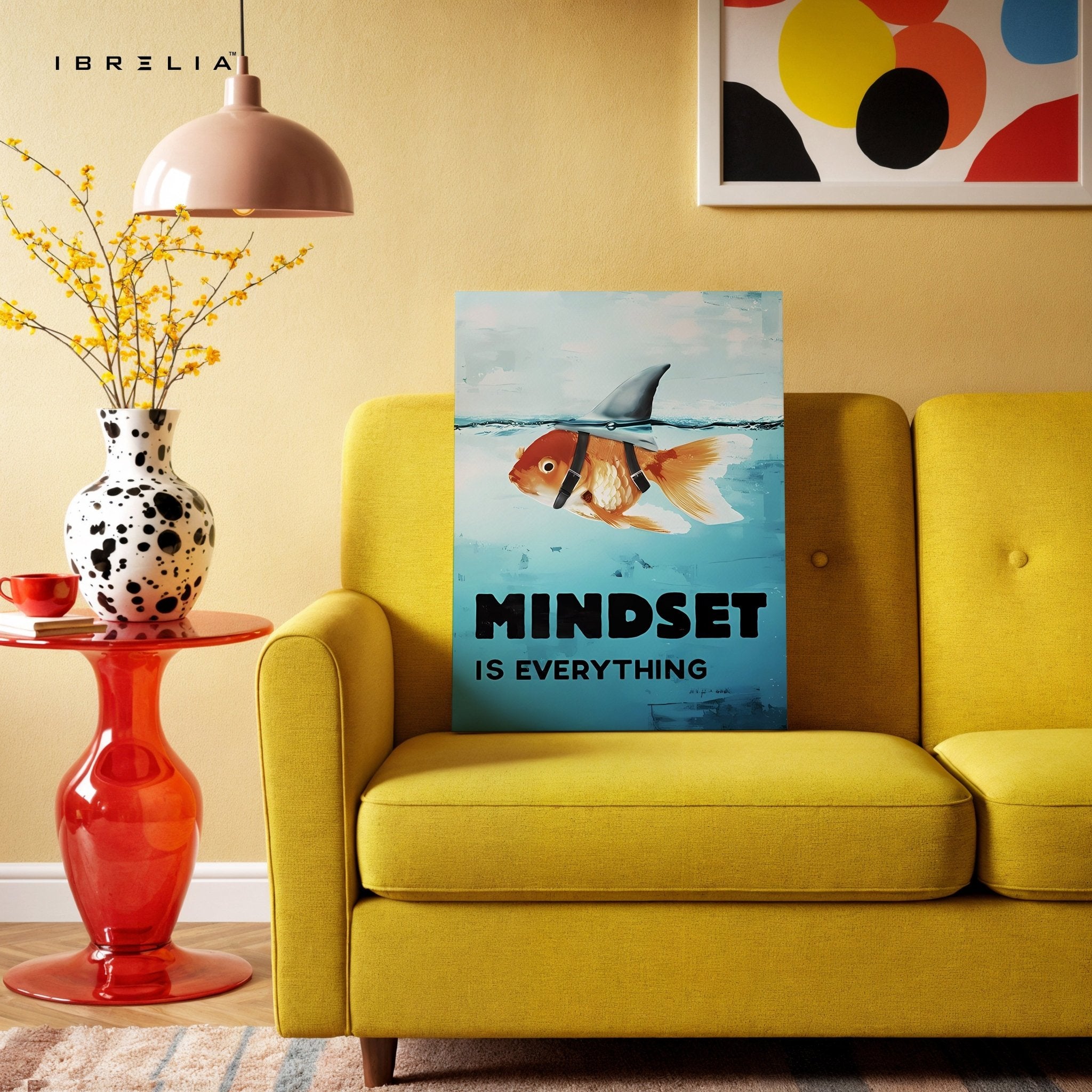 Mindset Is Everything 4K Motivational Wall Art in Pakistan | IBRELIA™ - IBRELIA