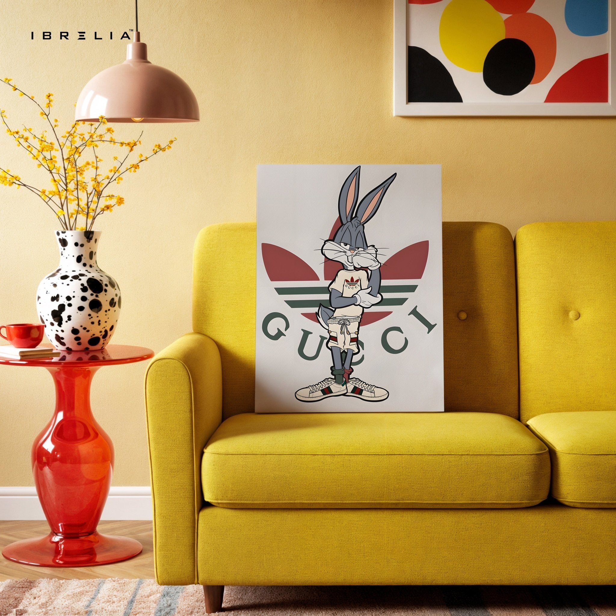 Bugs Bunny x Gucci Wall Frame | 4K Ultra Wrap Frame Wall Art in Pakistan | IBRELIA™ - IBRELIA