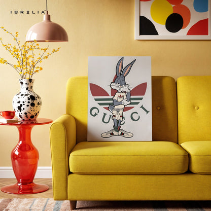 Bugs Bunny x Gucci Wall Frame | 4K Ultra Wrap Frame Wall Art in Pakistan | IBRELIA™ - IBRELIA