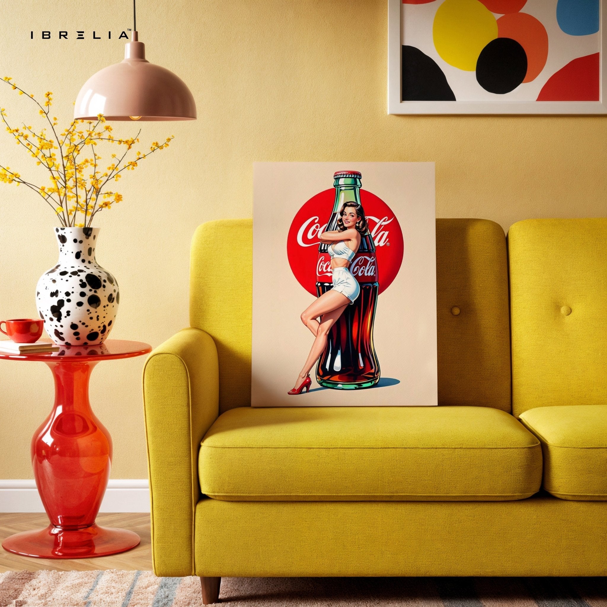 Coca-Cola Girl Wall Frame | 4K Ultra Wrap Frame Wall Art in Pakistan | IBRELIA™