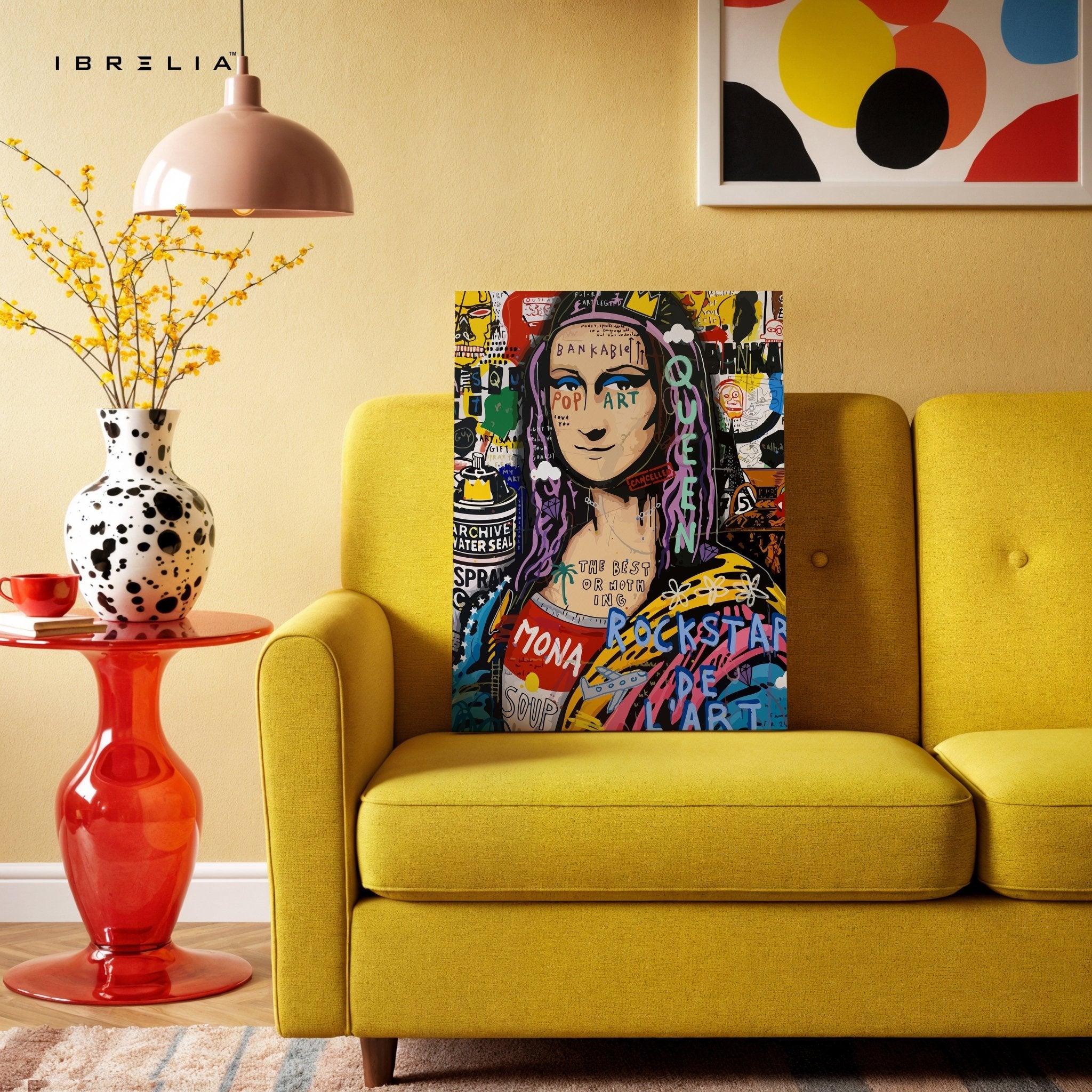 Mona Lisa Queen Pop Art – 4K Ultra Wrap Frame Wall Art in Pakistan | IBRELIA™ - IBRELIA