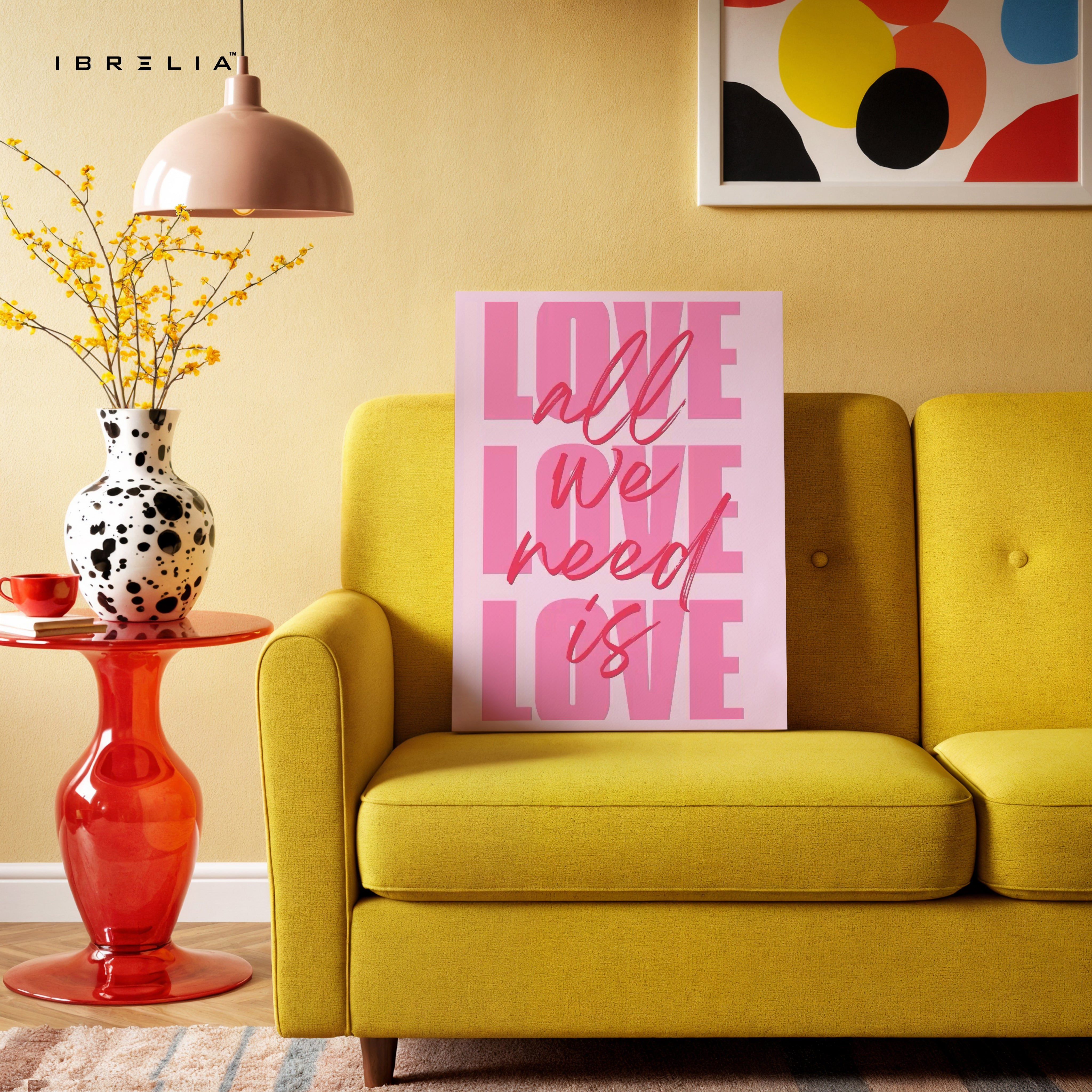 All We Need Is Love Wall Frame | 4K Ultra Wrap Frame Wall Art in Pakistan | IBRELIA™