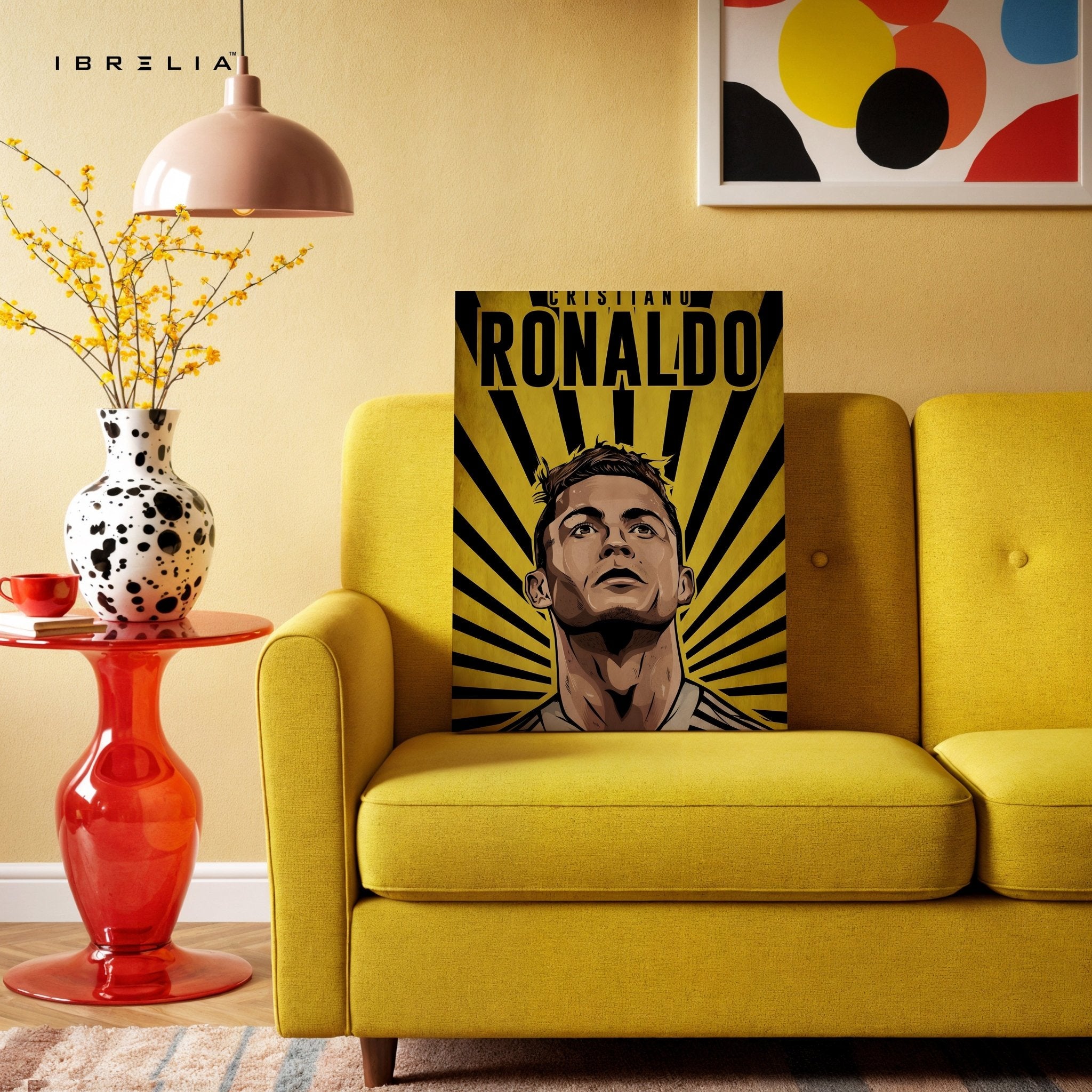 Cristiano Ronaldo Wall Art – Yellow Power Edition | IBRELIA™ - IBRELIA