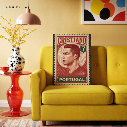 Cristiano Stamp Edition – 4K Ultra Wrap Frame Wall Art in Pakistan | IBRELIA™ - IBRELIA
