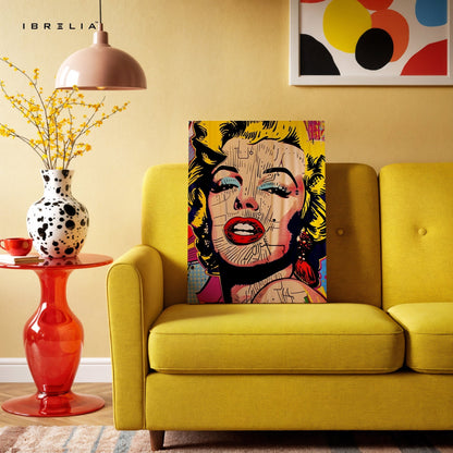 Marilyn Monroe Pop Art Wall Frame | 4K Ultra Wrap Frame Wall Art in Pakistan | IBRELIA™ - IBRELIA