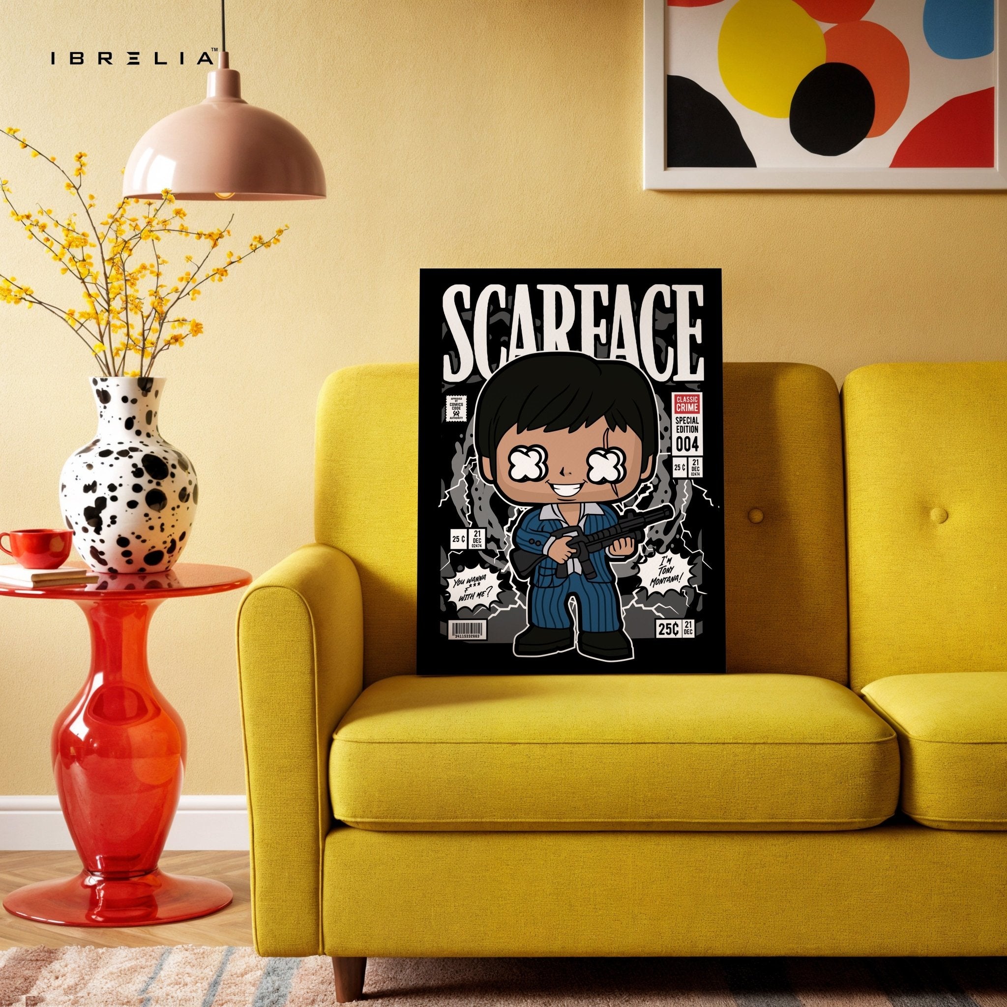 Scarface “Comic Pop Edition” 4K Wall Art in Pakistan | IBRELIA™ - IBRELIA