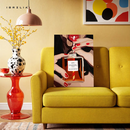Chanel N°5 Perfume Wall Art – Luxury Fashion Pop Art | IBRELIA™ - IBRELIA