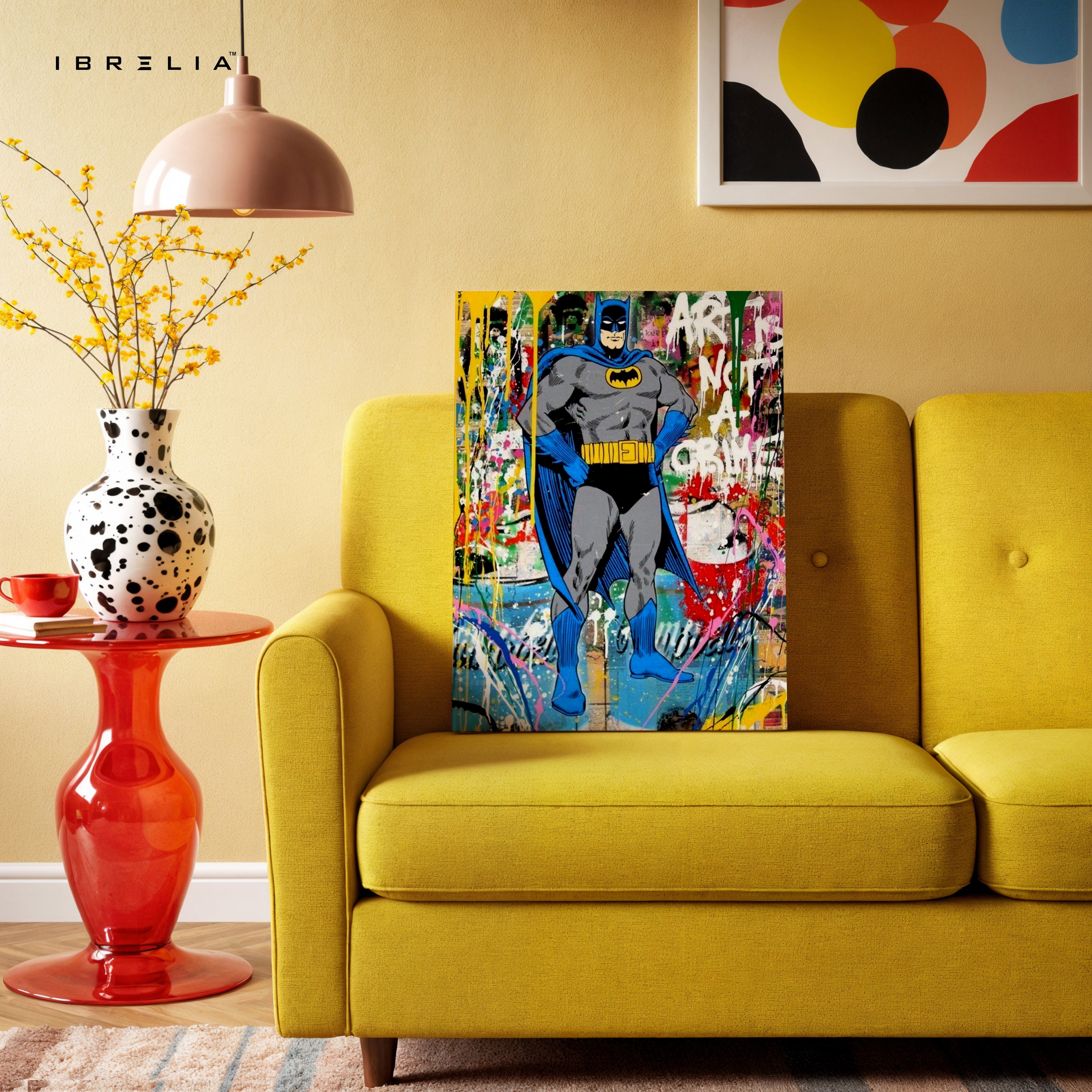 Batman Graffiti Wall Frame | 4K Ultra Wrap Frame Wall Art in Pakistan | IBRELIA™