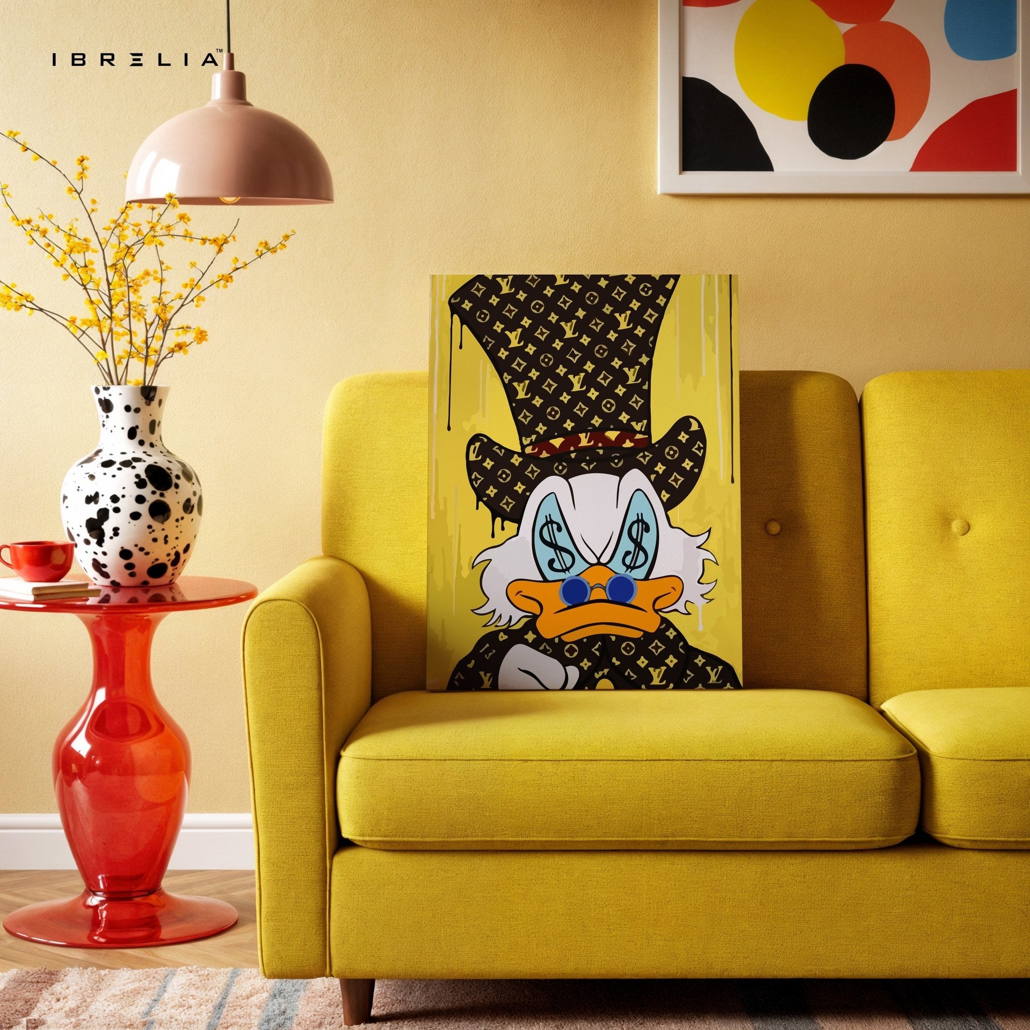 Rich Duck Louis Vuitton Drip – 4K Ultra Wrap Frame Wall Art in Pakistan | IBRELIA™ - IBRELIA