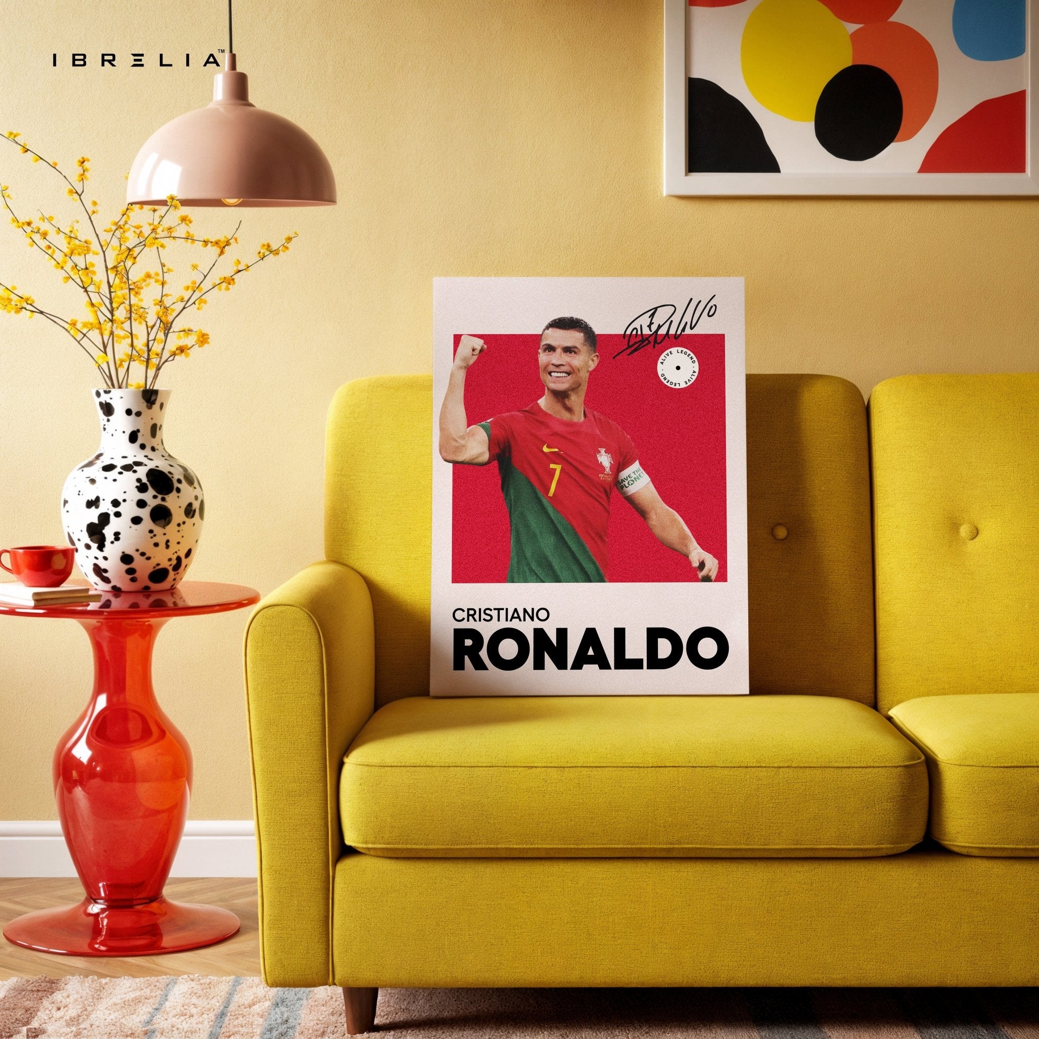 Cristiano Ronaldo Portugal Champion – 4K Ultra Wrap Frame Wall Art in Pakistan | IBRELIA™ - IBRELIA