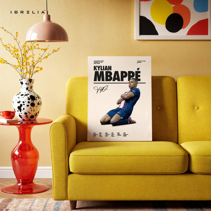 Kylian Mbappé France Celebration – 4K Ultra Wrap Frame Wall Art in Pakistan | IBRELIA™ - IBRELIA