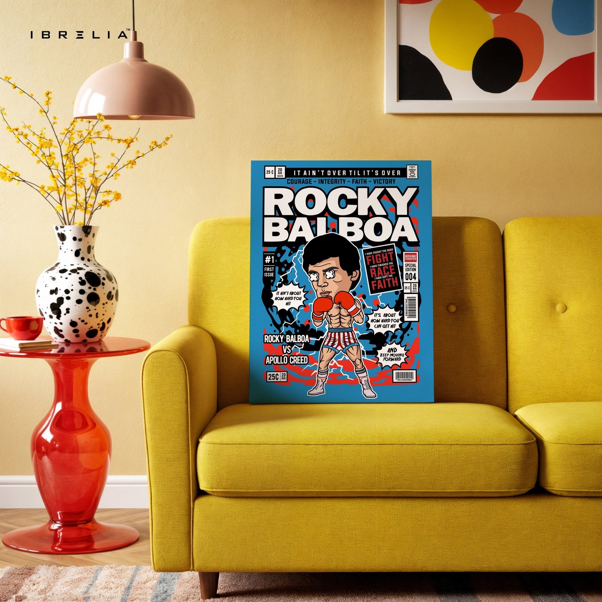 Rocky Balboa “Comic Pop Edition” 4K Wall Art in Pakistan | IBRELIA™ - IBRELIA