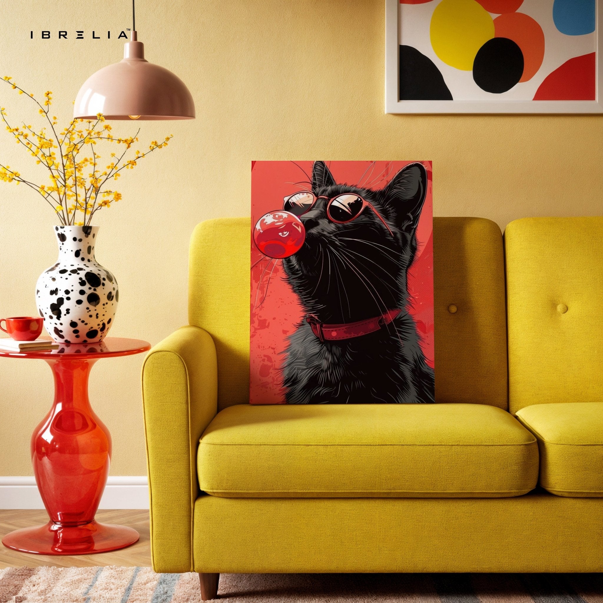 Cool Cat Bubble Pop Wall Frame | 4K Ultra Wrap Frame Wall Art in Pakistan | IBRELIA™