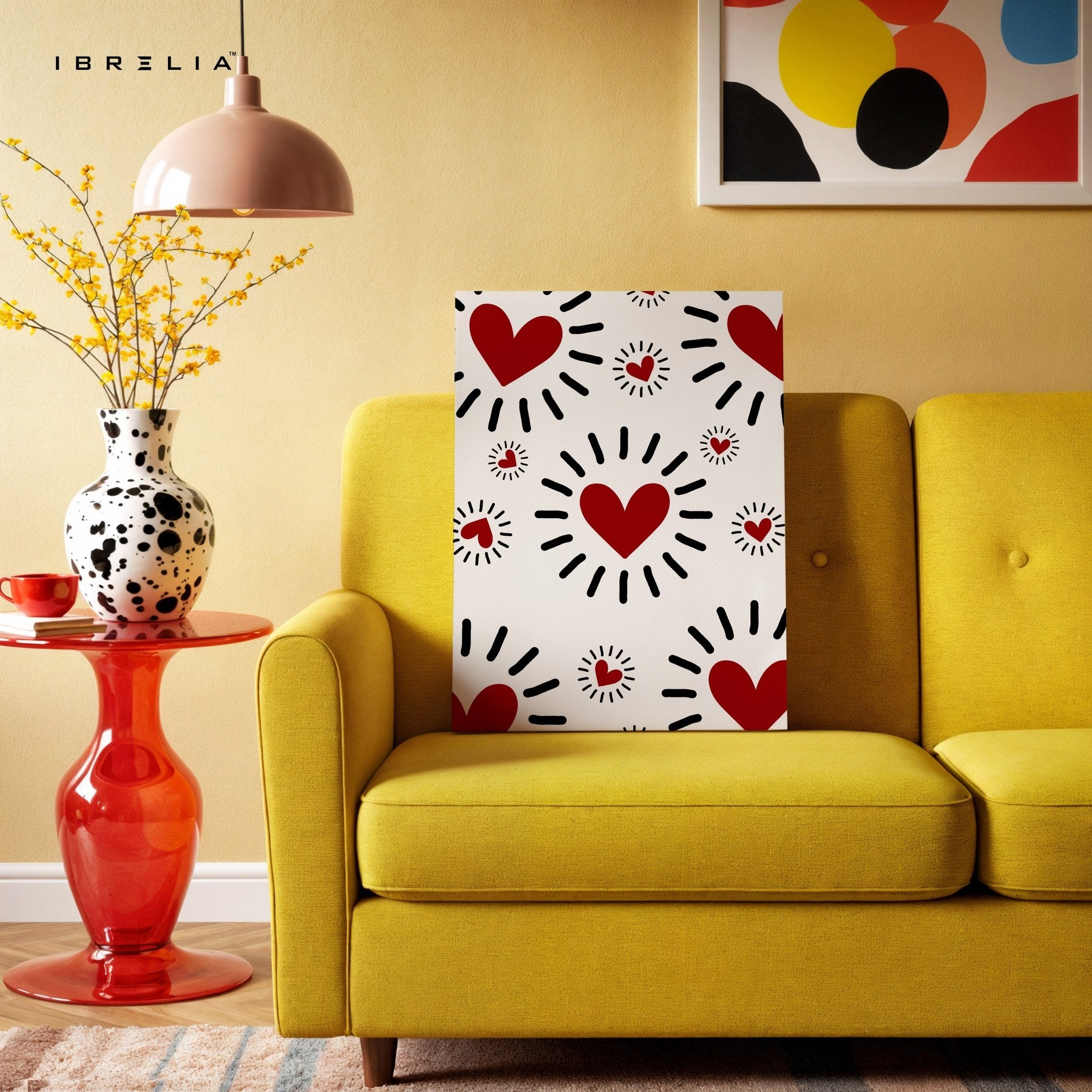 Love Burst Hearts Wall Frame | 4K Ultra Wrap Frame Wall Art in Pakistan | IBRELIA™ - IBRELIA