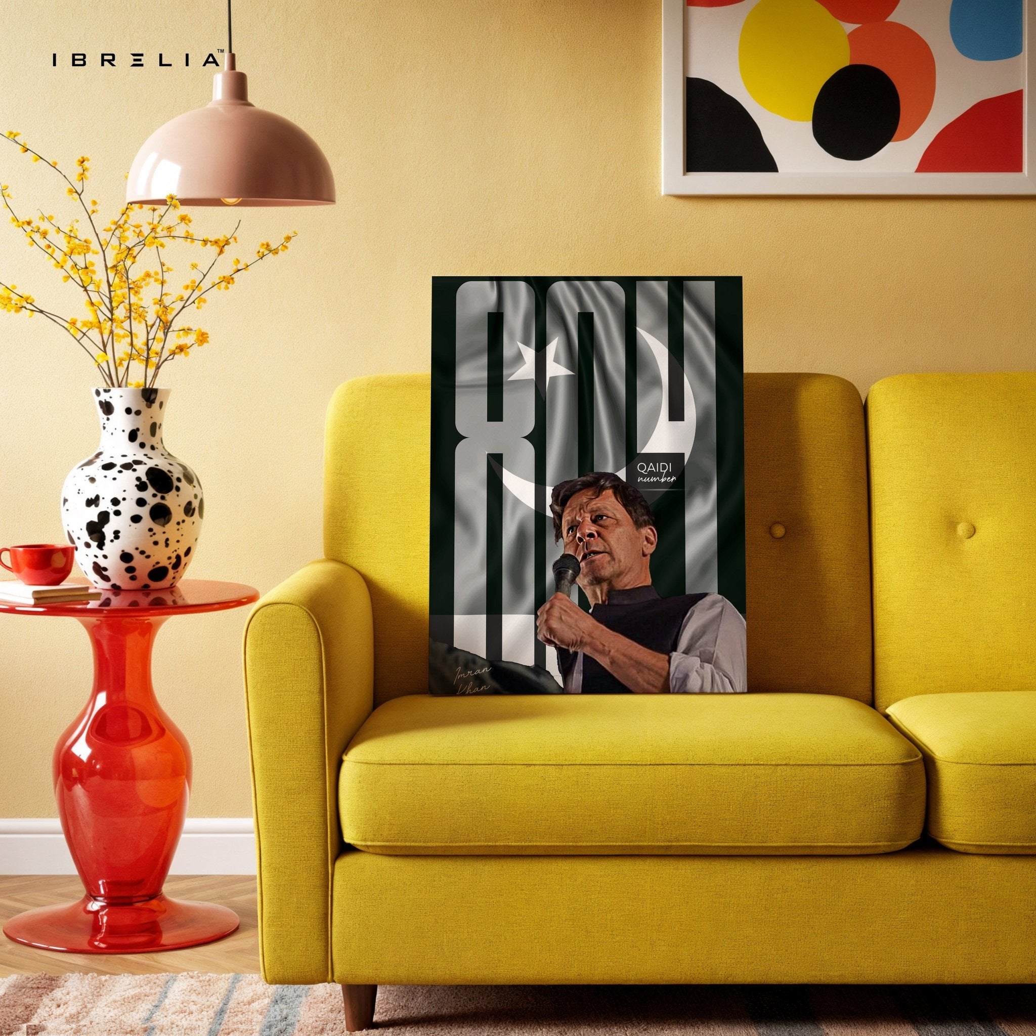 Imran Khan “Qaid No. 804” Wall Art – Symbol of Strength & Revolution | IBRELIA™ - IBRELIA