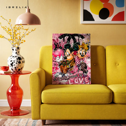 All You Need Is Love Wall Frame | 4K Ultra Wrap Frame Wall Art in Pakistan | IBRELIA™