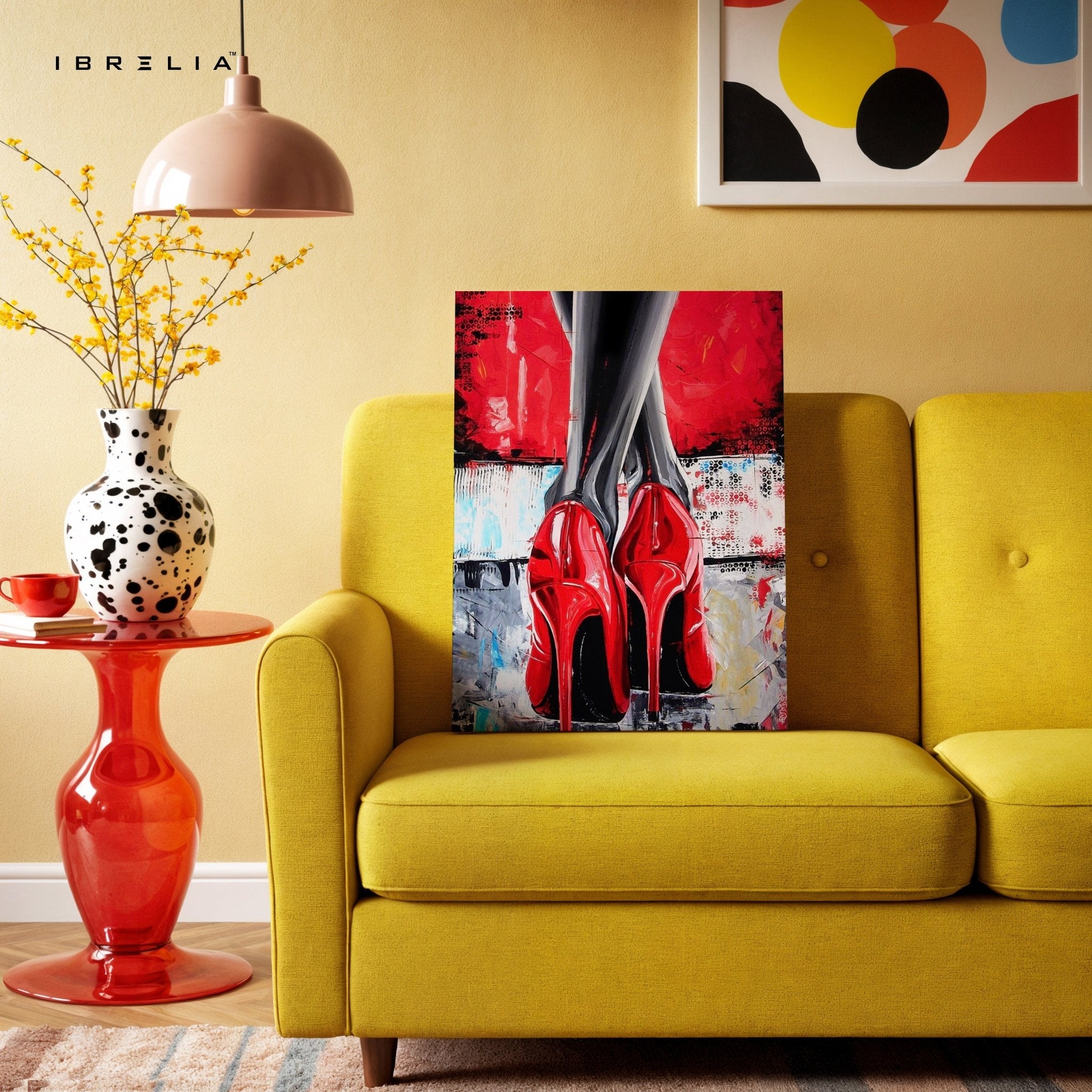 Red Stilettos Wall Frame | 4K Ultra Wrap Frame Wall Art in Pakistan | IBRELIA™