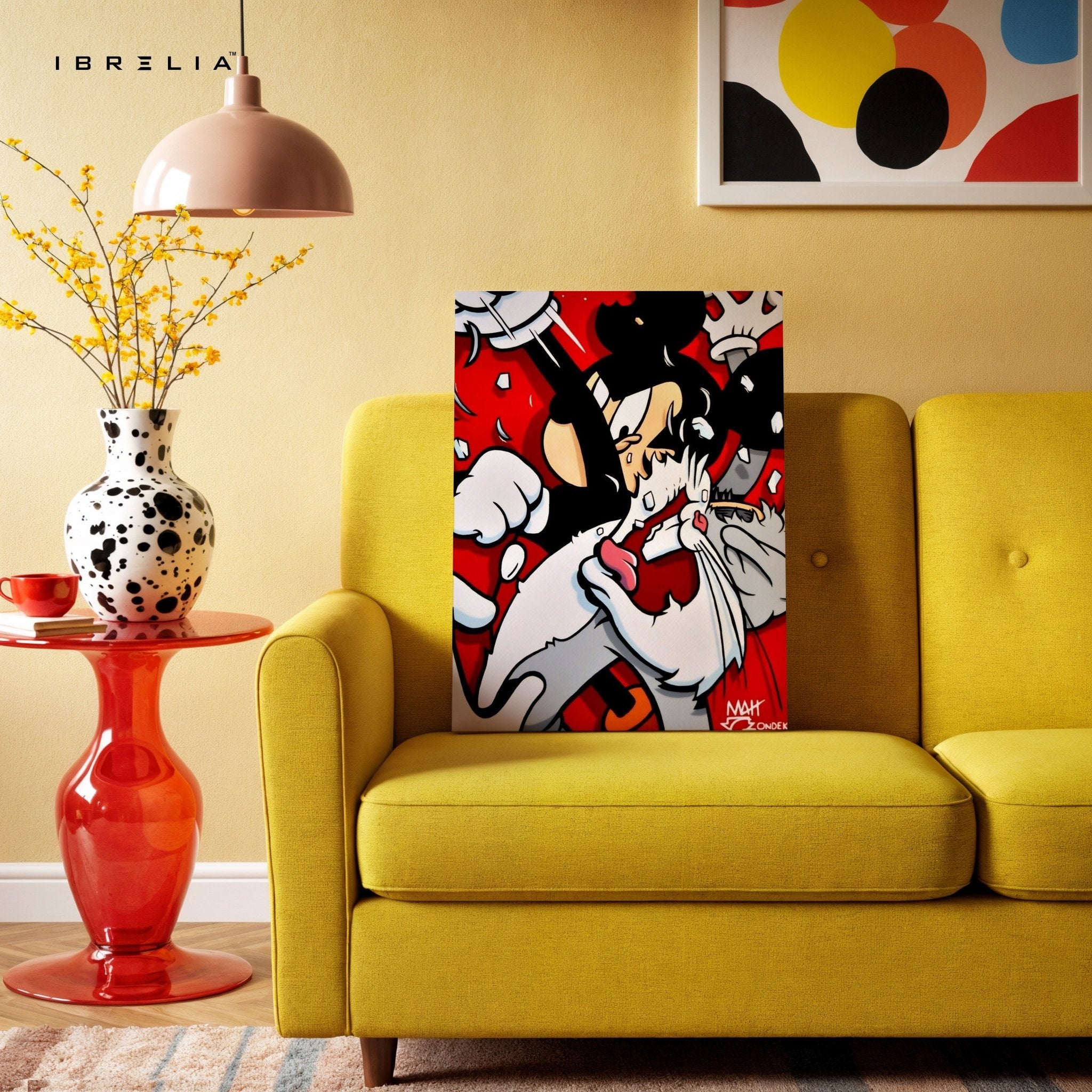 Cartoon Clash Graffiti Wall Frame | 4K Ultra Wrap Frame Wall Art in Pakistan | IBRELIA™