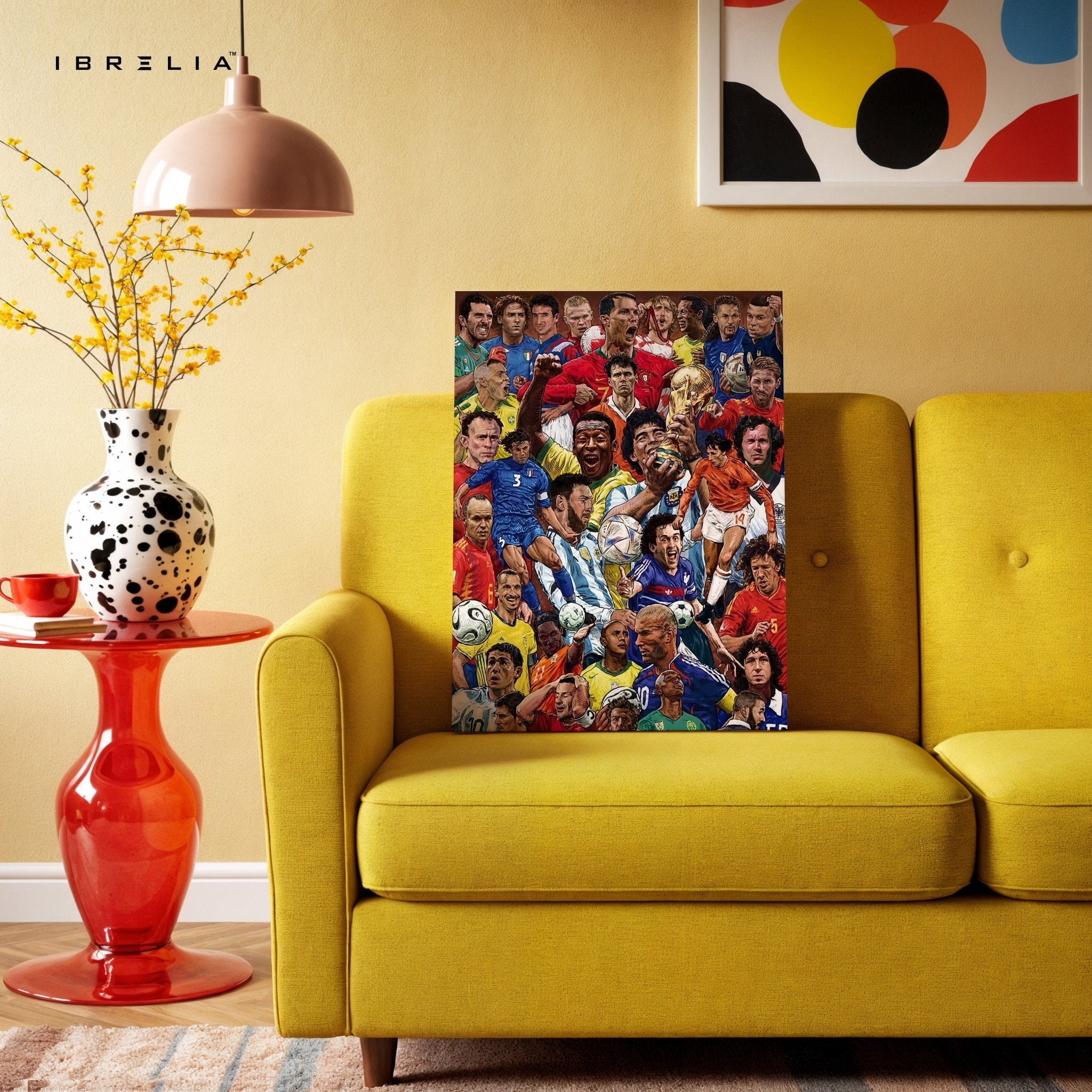 Football Legends Collage – 4K Ultra Wrap Frame Wall Art in Pakistan | IBRELIA™ - IBRELIA