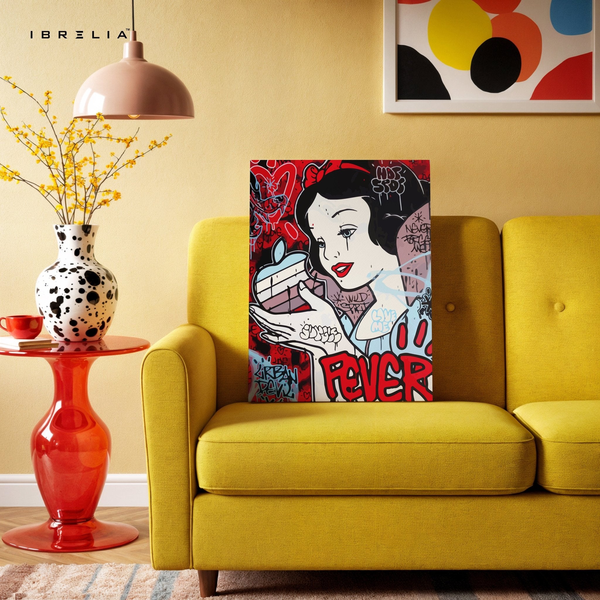 Snow White Graffiti Pop Art – 4K Ultra Wrap Frame Wall Art in Pakistan | IBRELIA™ - IBRELIA