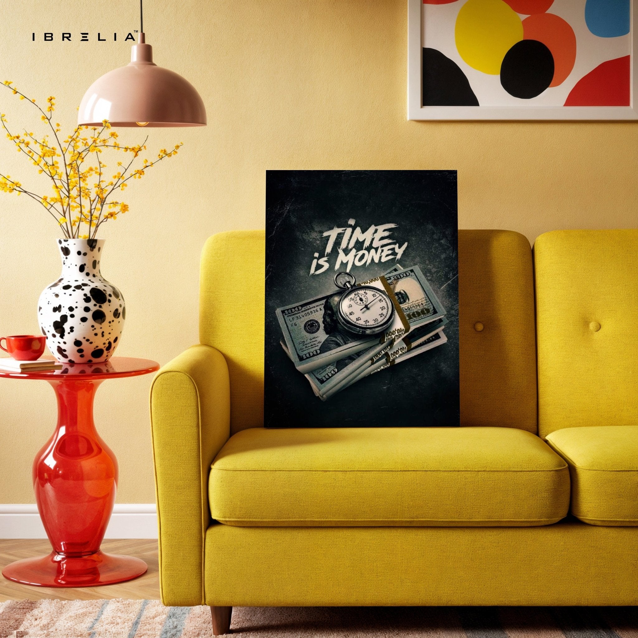 Time Is Money Wall Frame | 4K Ultra Wrap Frame Wall Art in Pakistan | IBRELIA™ - IBRELIA
