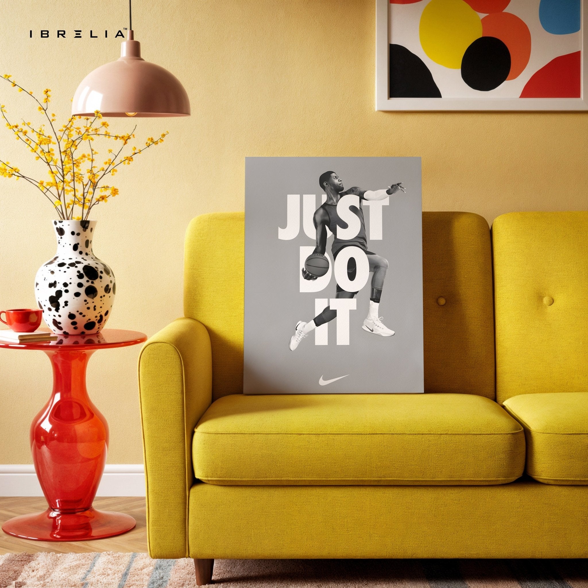 Just Do It – Basketball Motivation Wall Frame | 4K Ultra Wrap Frame Wall Art in Pakistan | IBRELIA™ - IBRELIA