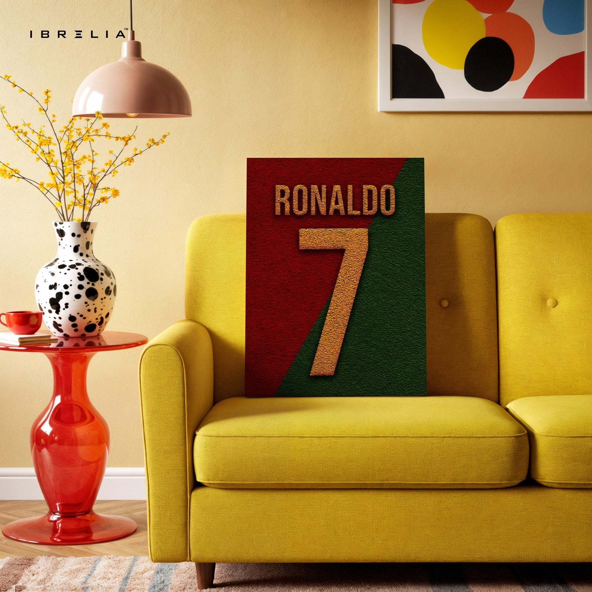 Cristiano Ronaldo No.7 Wall Art – Portugal Edition | IBRELIA™ - IBRELIA