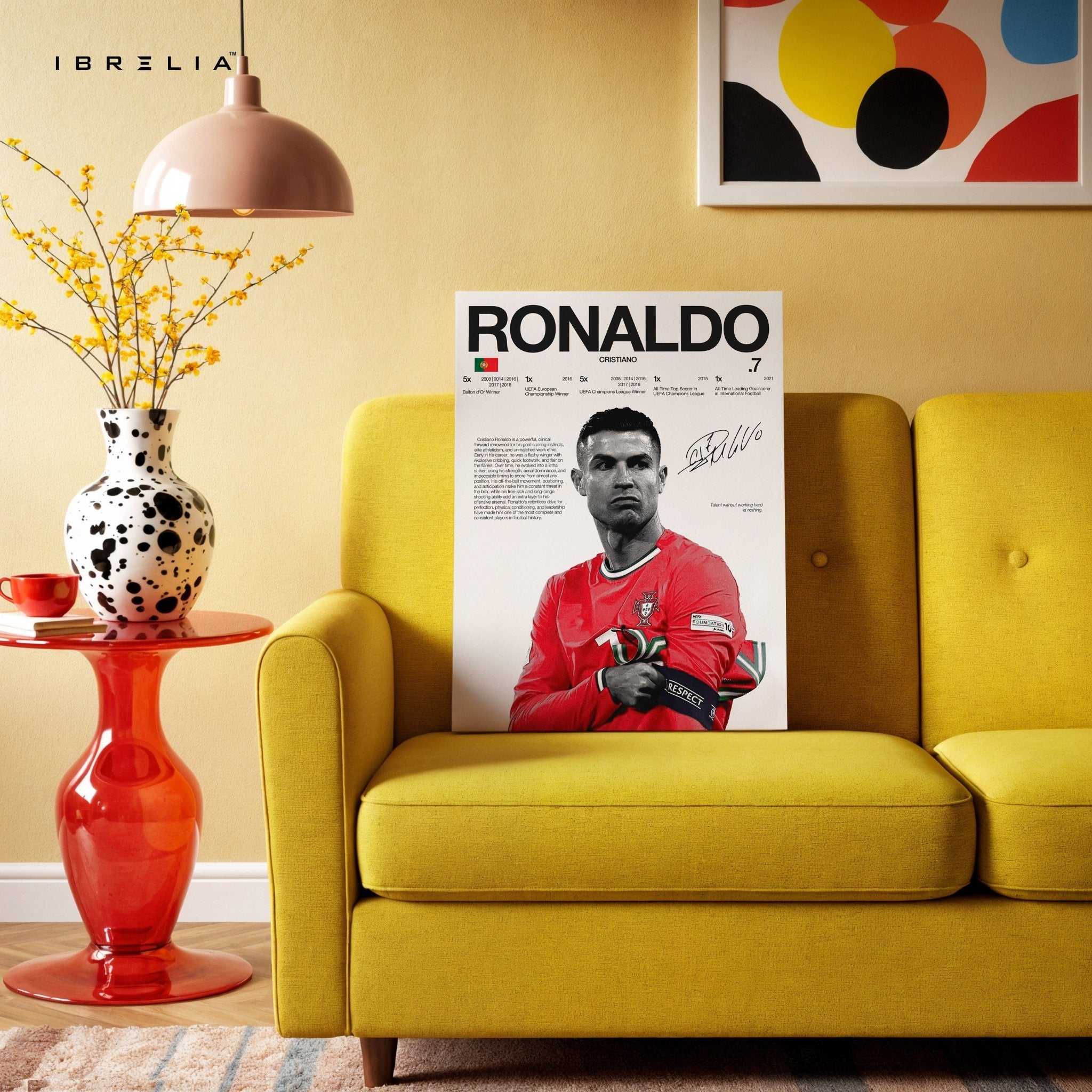 Cristiano Ronaldo – The Icon 4K Ultra Wrap Frame Wall Art in Pakistan | IBRELIA™ - IBRELIA