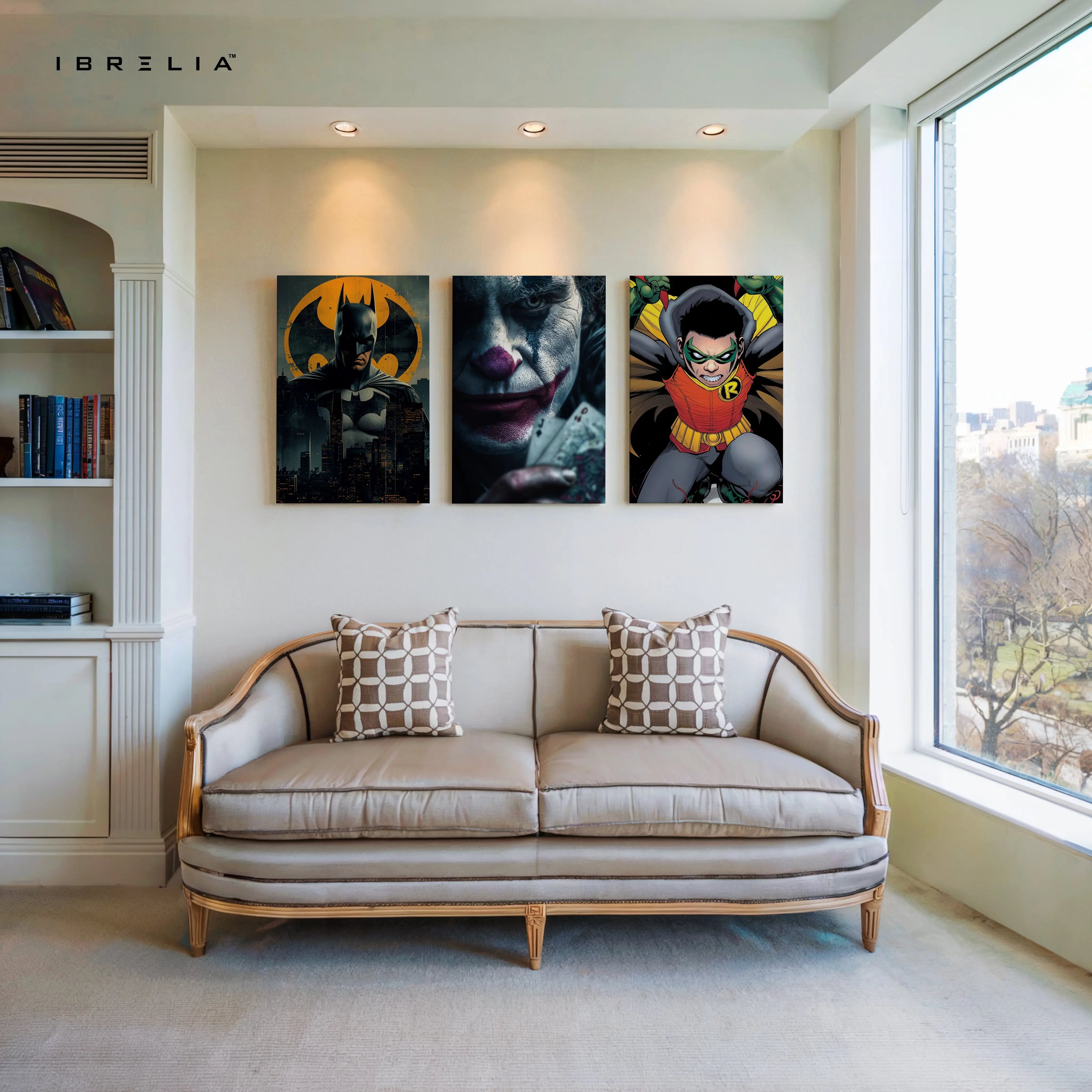 DC Dark Knight Joker Robin 3 Panel 4K Ultra HD Wall Art in Pakistan | IBRELIA™ IBRELIA