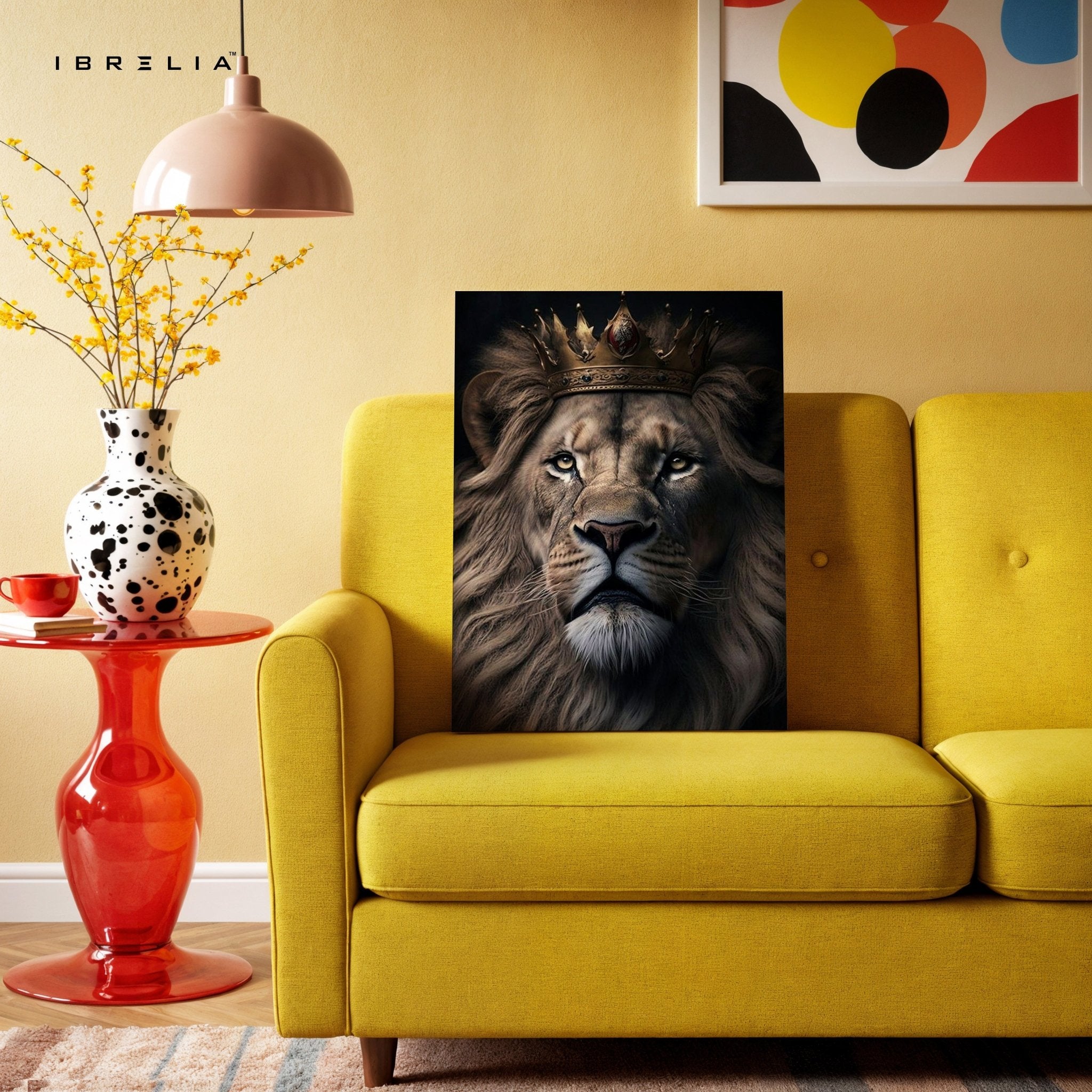 Lion King Wall Frame | 4K Ultra Wrap Frame Wall Art in Pakistan | IBRELIA™ - IBRELIA