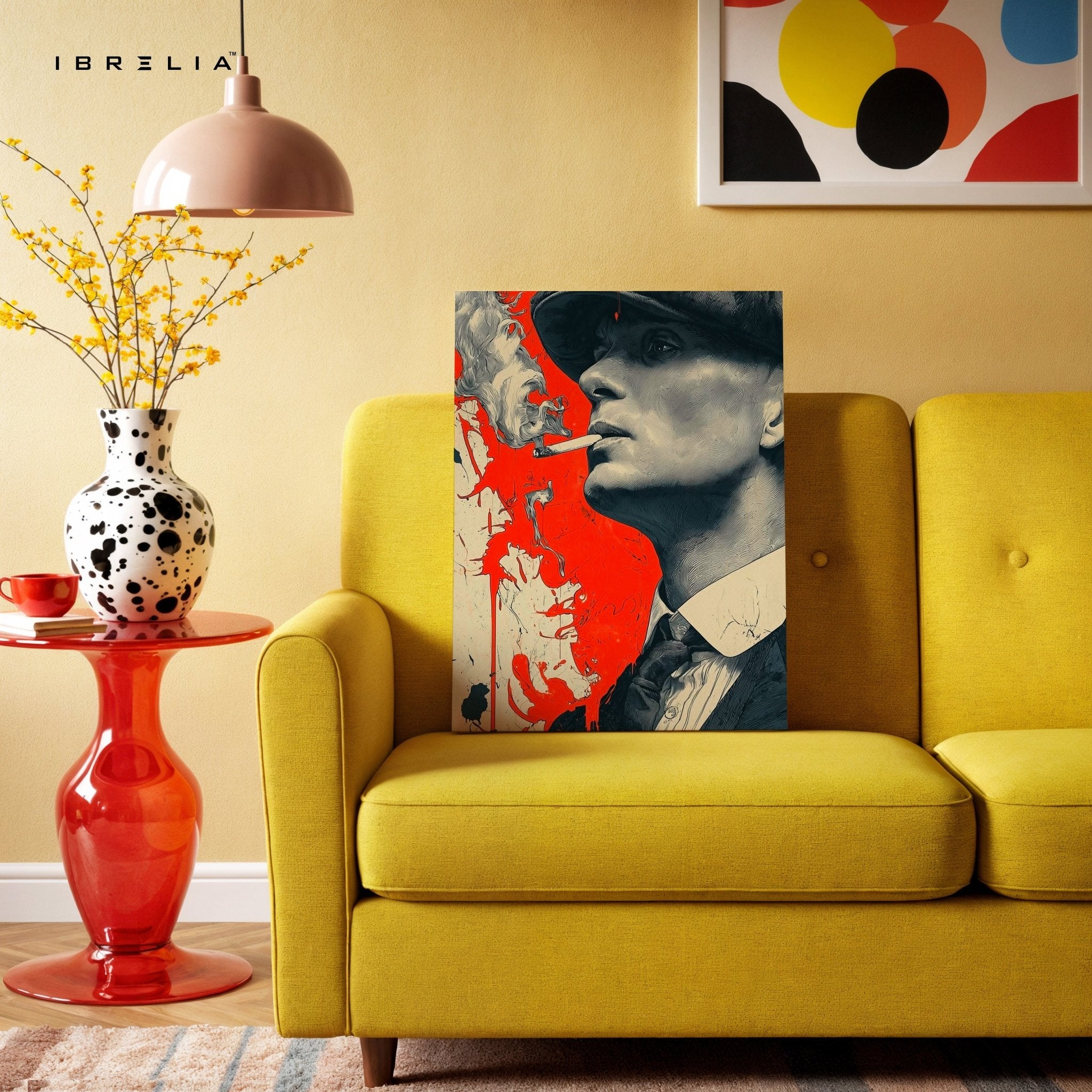 Thomas Shelby Red Smoke Wall Frame | 4K Ultra Wrap Frame Wall Art in Pakistan | IBRELIA™ - IBRELIA