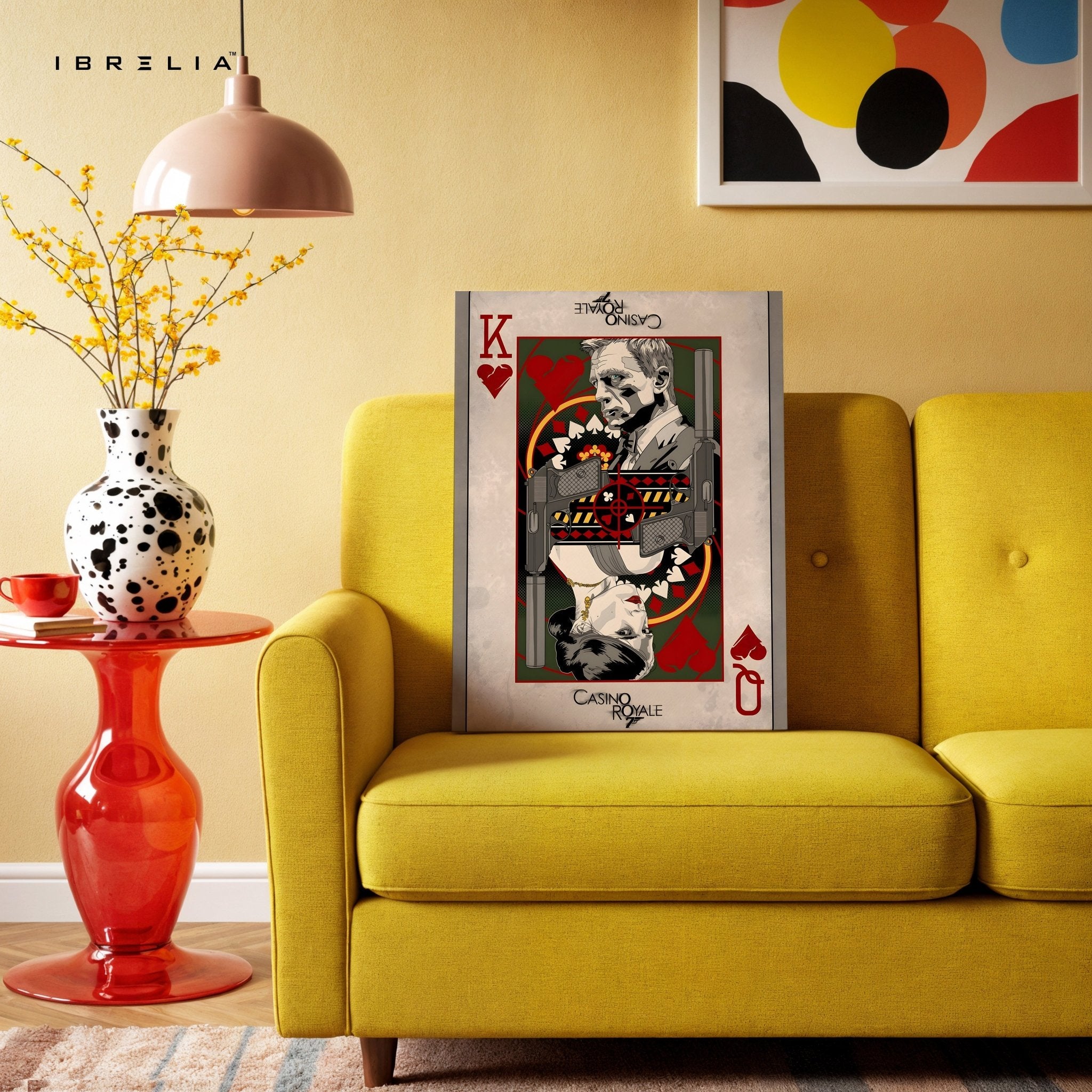 Casino Royale – James Bond King of Hearts Wall Frame | 4K Ultra Wrap Frame Wall Art in Pakistan | IBRELIA™ - IBRELIA