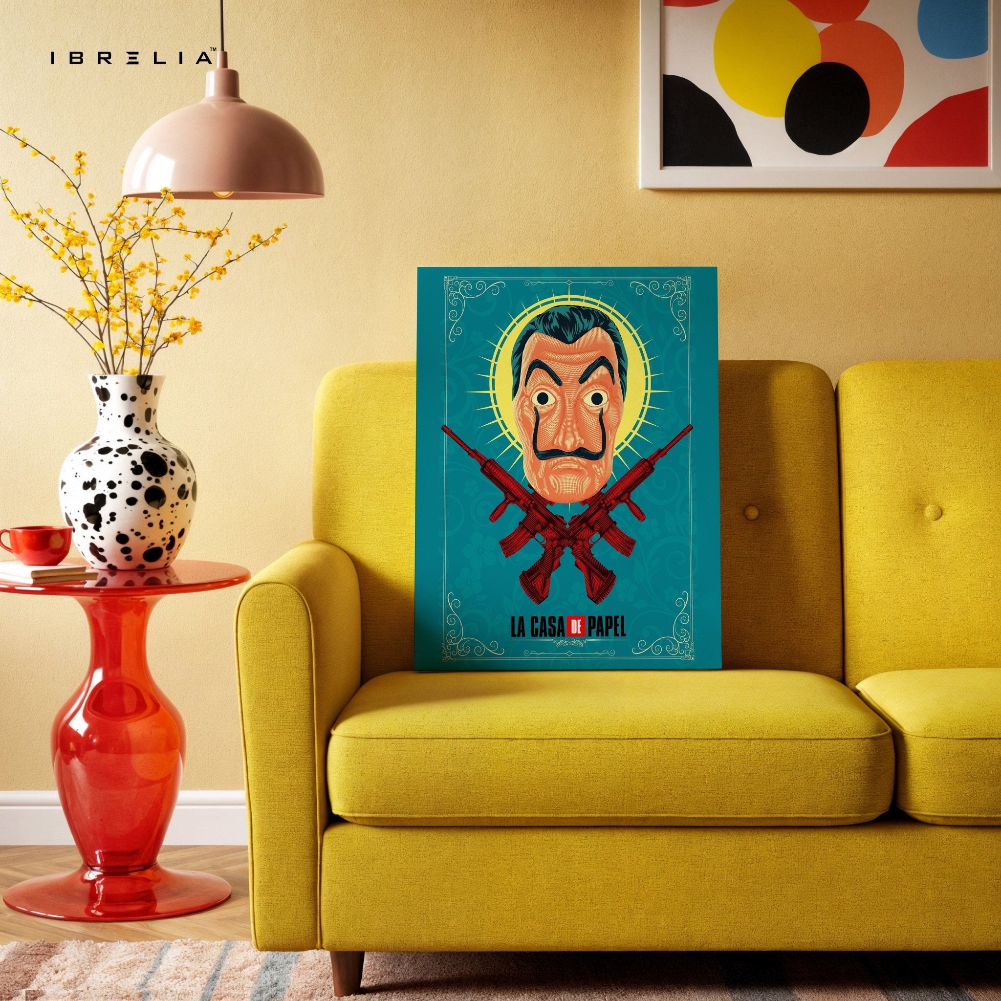 La Casa De Papel “Dali Mask” Wall Frame – 4K Ultra Wrap Frame Wall Art in Pakistan | IBRELIA™ - IBRELIA