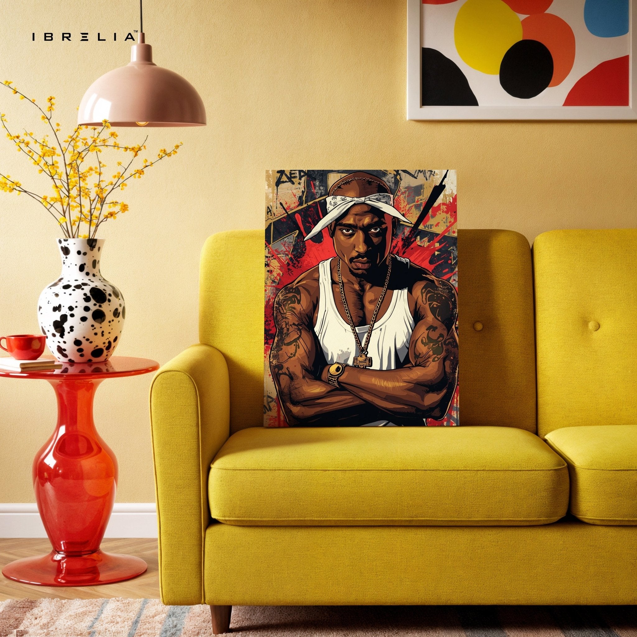 Tupac Shakur Wall Frame | 4K Ultra Wrap Frame Wall Art in Pakistan | IBRELIA™ - IBRELIA