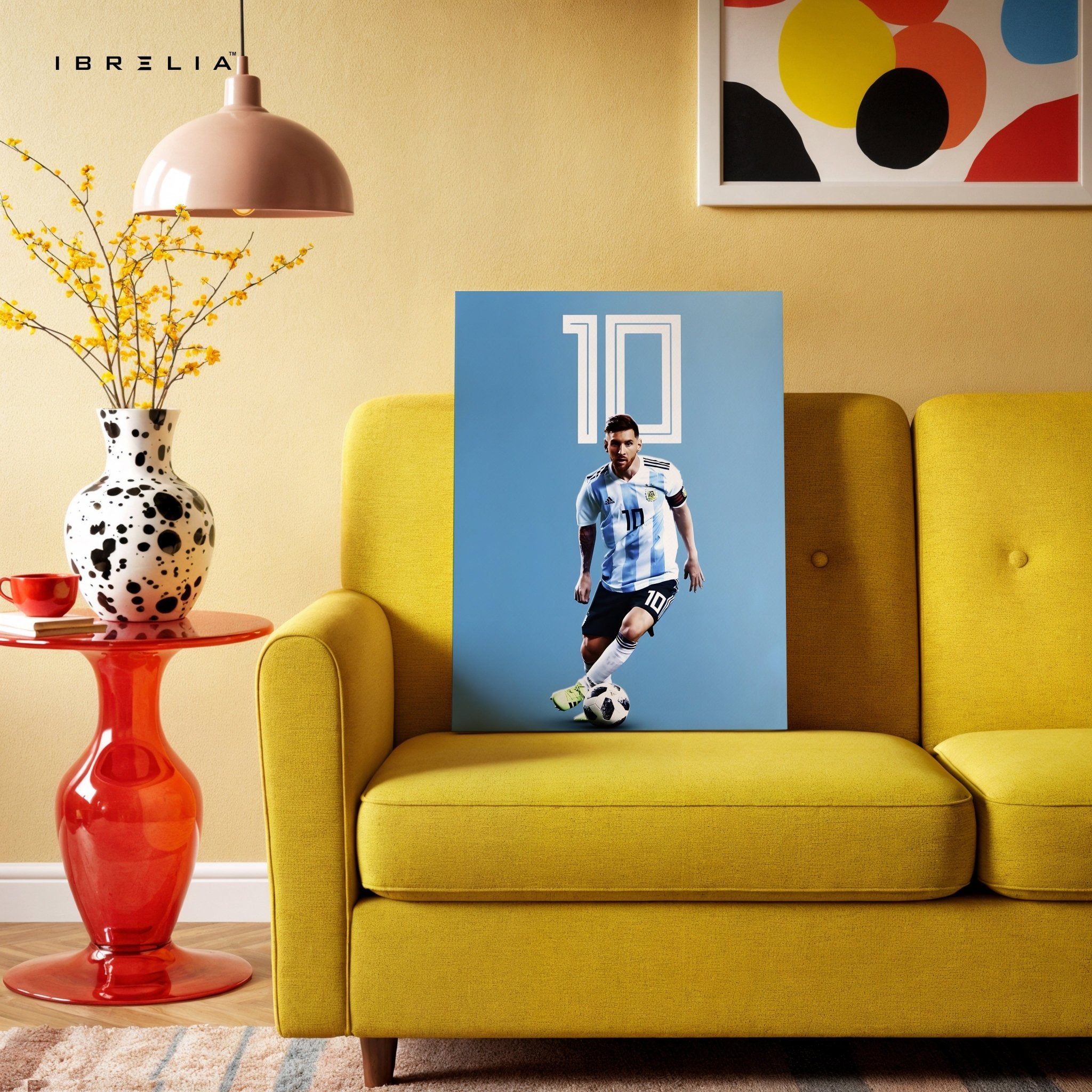 Lionel Messi Argentina 10 – World Champion Edition Wall Frame | 4K Ultra Wrap Frame Wall Art in Pakistan | IBRELIA™ - IBRELIA