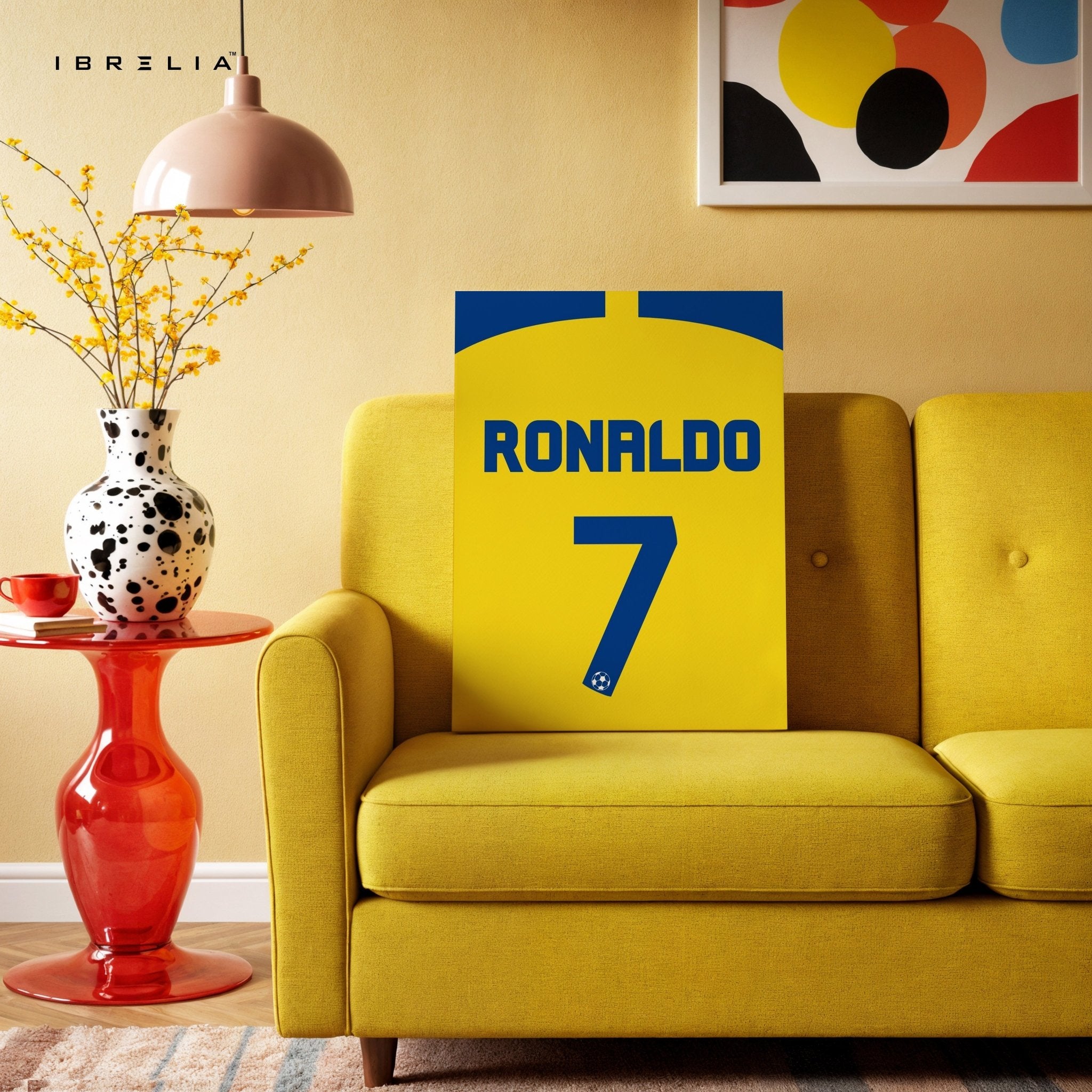 Cristiano Ronaldo No. 7 Wall Frame | 4K Ultra Wrap Frame Wall Art in Pakistan | IBRELIA™
