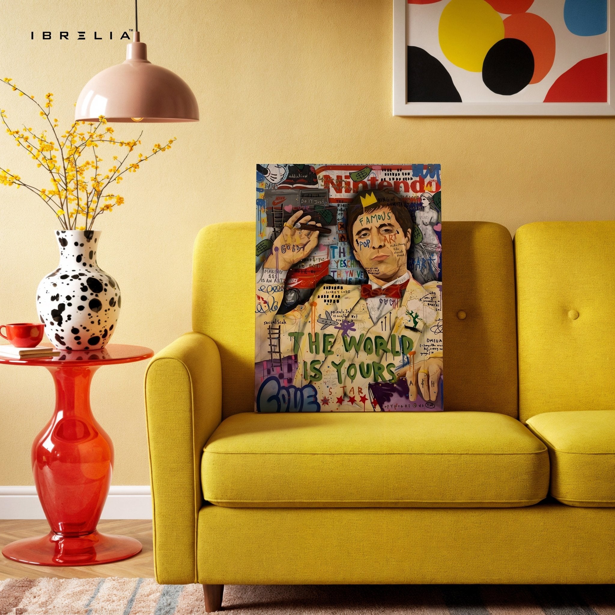 Scarface “The World Is Yours” Graffiti 4K Wall Art in Pakistan | IBRELIA™ - IBRELIA
