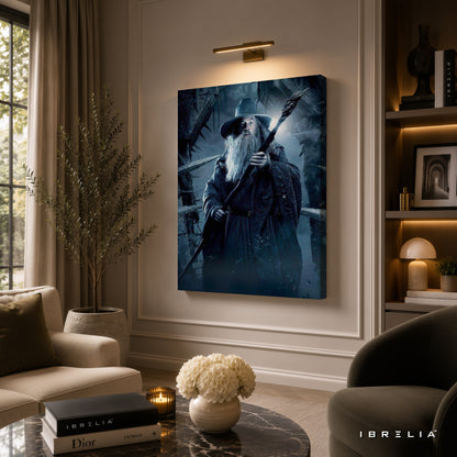 Gandalf Premium Canvas Wall Art – The Lord of the Rings Wizard Artwork | Middle-earth Fantasy Decor | IBRELIA™
