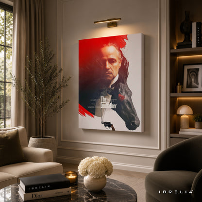 The Godfather Movie Wall Art – Don Vito Corleone Premium Wrapped MDF Wall Decor | IBRELIA™