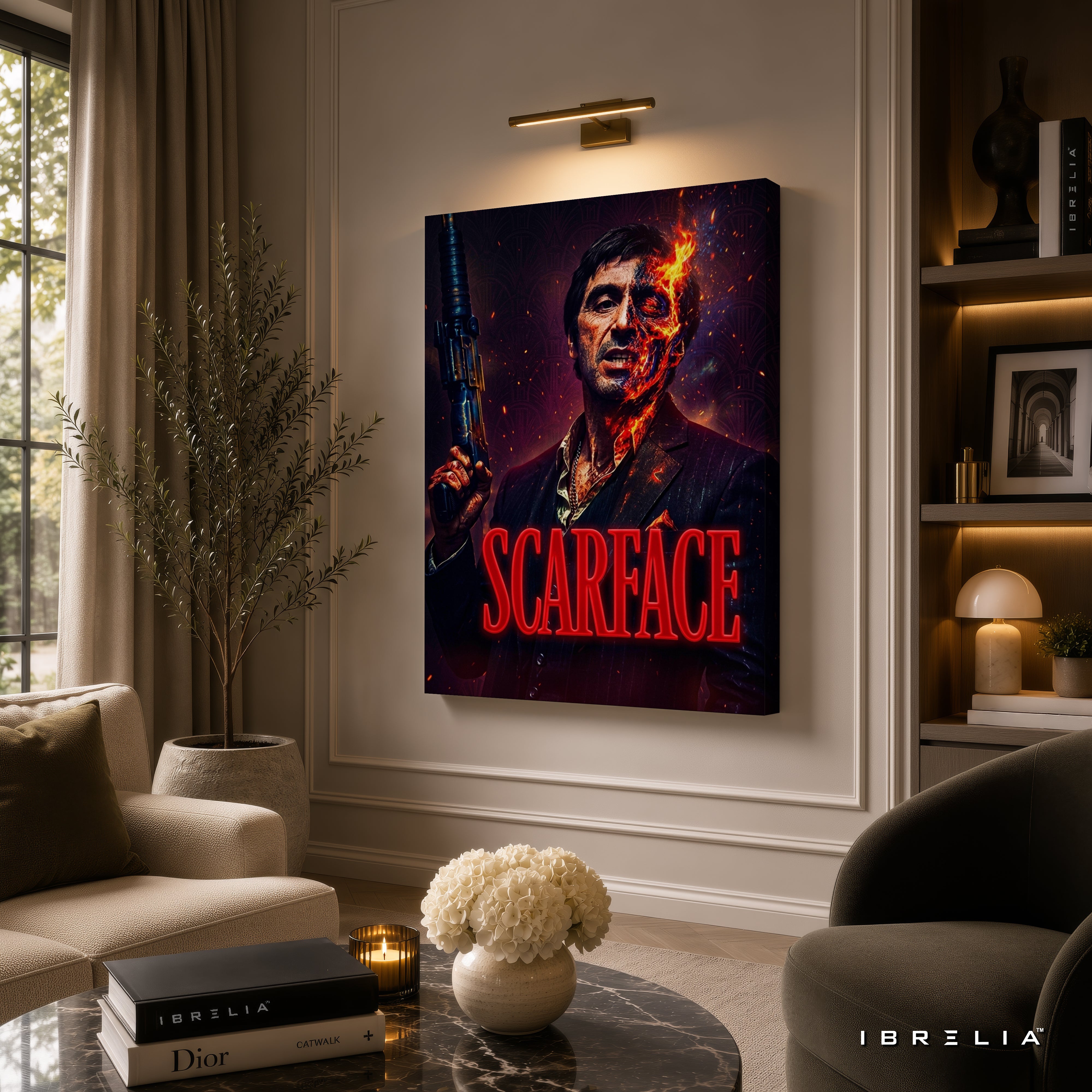 Scarface Tony Montana Wall Art – Al Pacino Premium Movie Poster | IBRELIA™