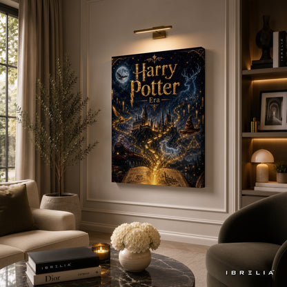 Harry Potter Era Wall Art – Hogwarts Magical World Premium Wrapped MDF Wall Decor | IBRELIA™