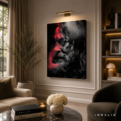 Daryl Dixon Premium Wall Art – The Walking Dead 4K Wrapped MDF Frame | IBRELIA™